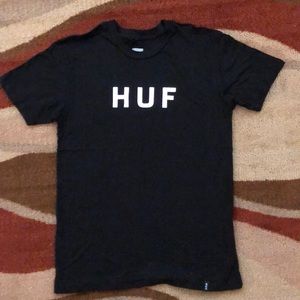 Black HUF Logo T-Shirt
